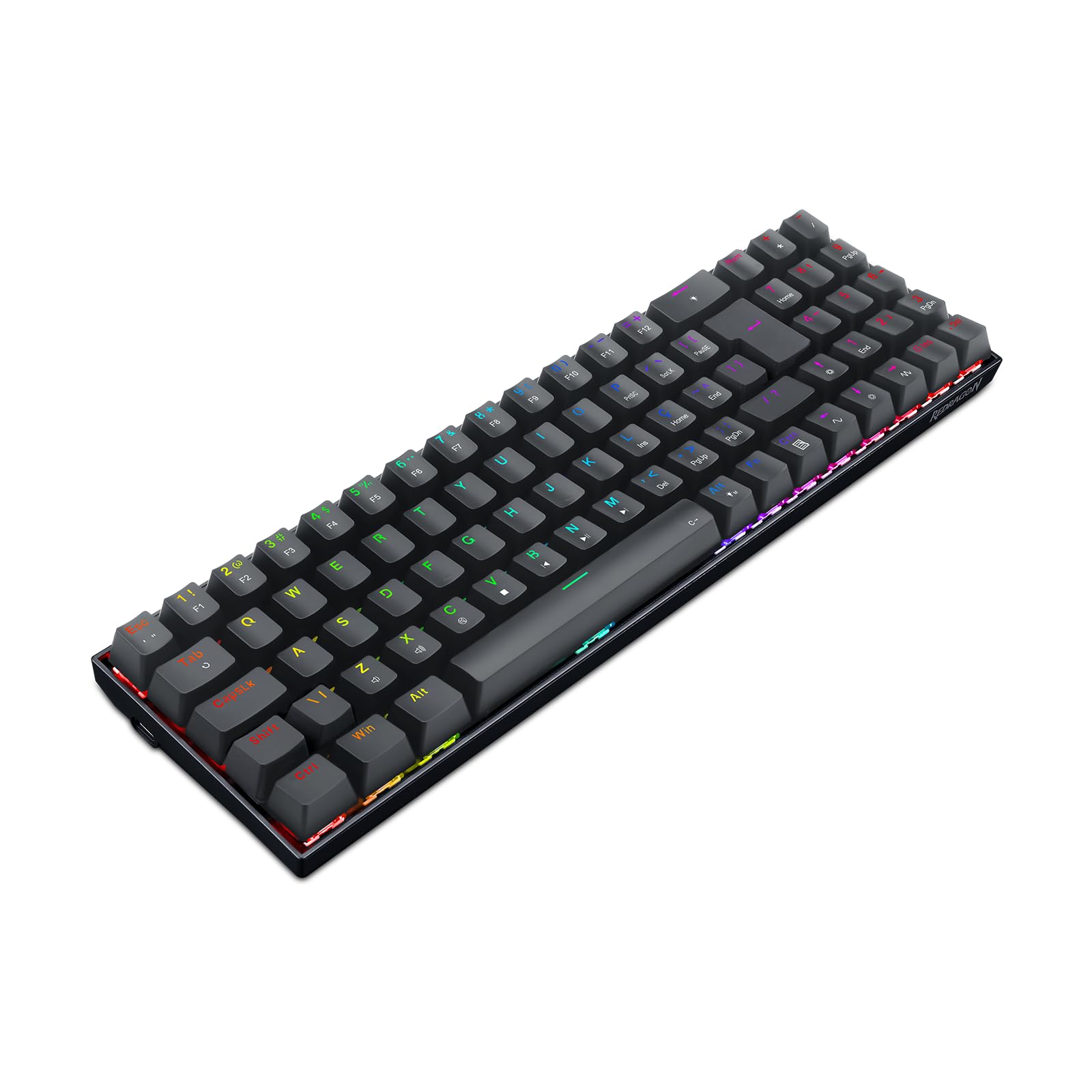 TECLADO MECANICO GAMER ZED PRO RGB PRETO SWITCH MARROM | Amazon.com.br